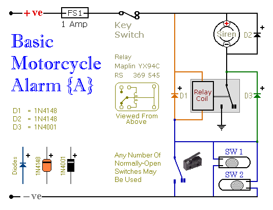 MotorCycle Alarms 5 & 6 - Control_Circuit - Circuit Diagram - SeekIC.com