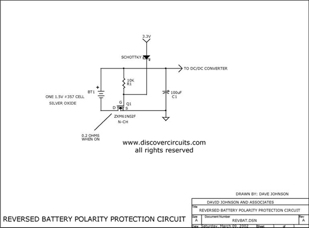 ... Keyword: CIRCUIT , PROTECTS , BATTERY POLARITY REVERSAL | From:SeekIC