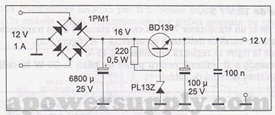Simple 12V DC Power Supply Circuits - Power_Supply_Circuit ...
