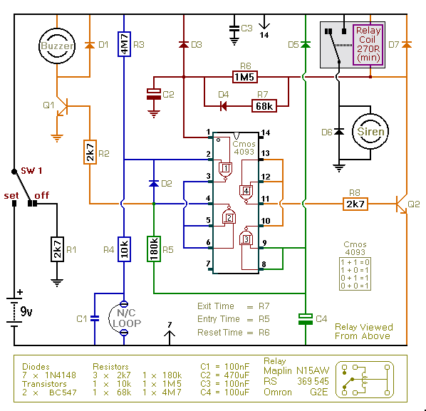 Enhanced Alarm - Control_Circuit - Circuit Diagram - SeekIC.com