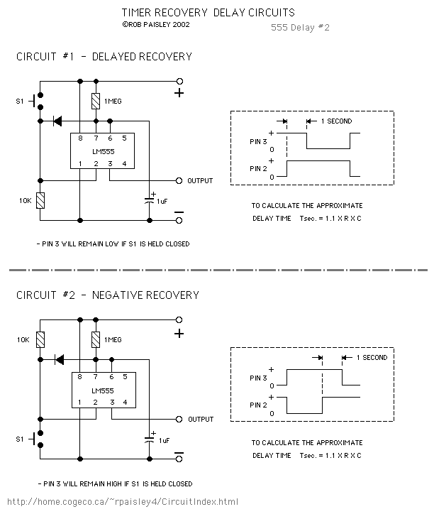 Time Delay Circuits Control_Circuit Circuit Diagram
