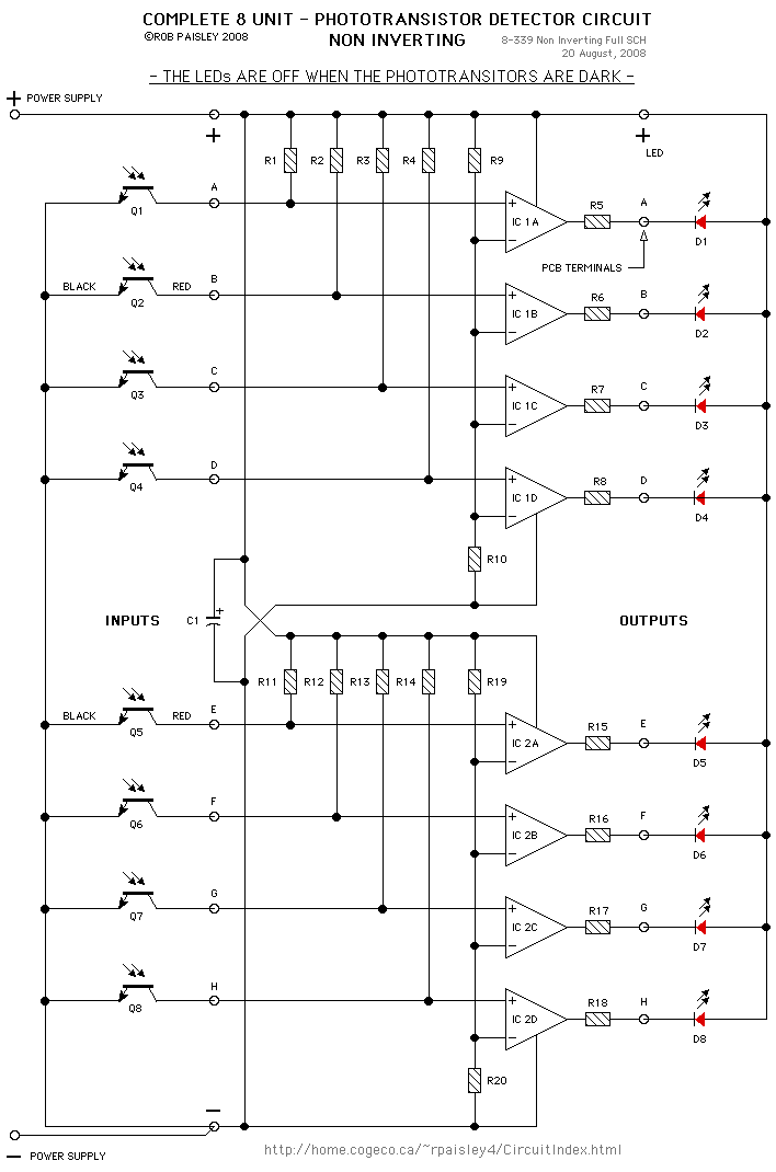 Typical 8 PhotoDetector Circuit Measuring_and_Test_Circuit Circuit