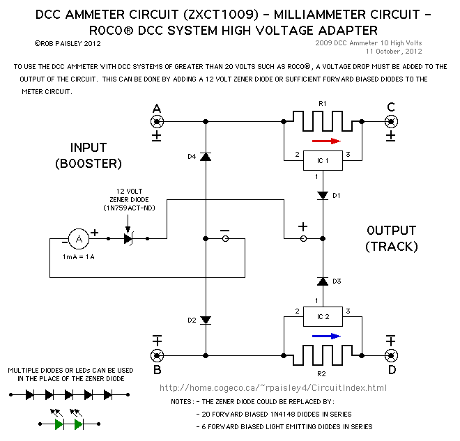 DCC ammeter Basic_Circuit Circuit Diagram