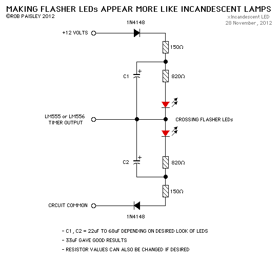 Incandescent LED Circuit LED_and_Light_Circuit Circuit Diagram