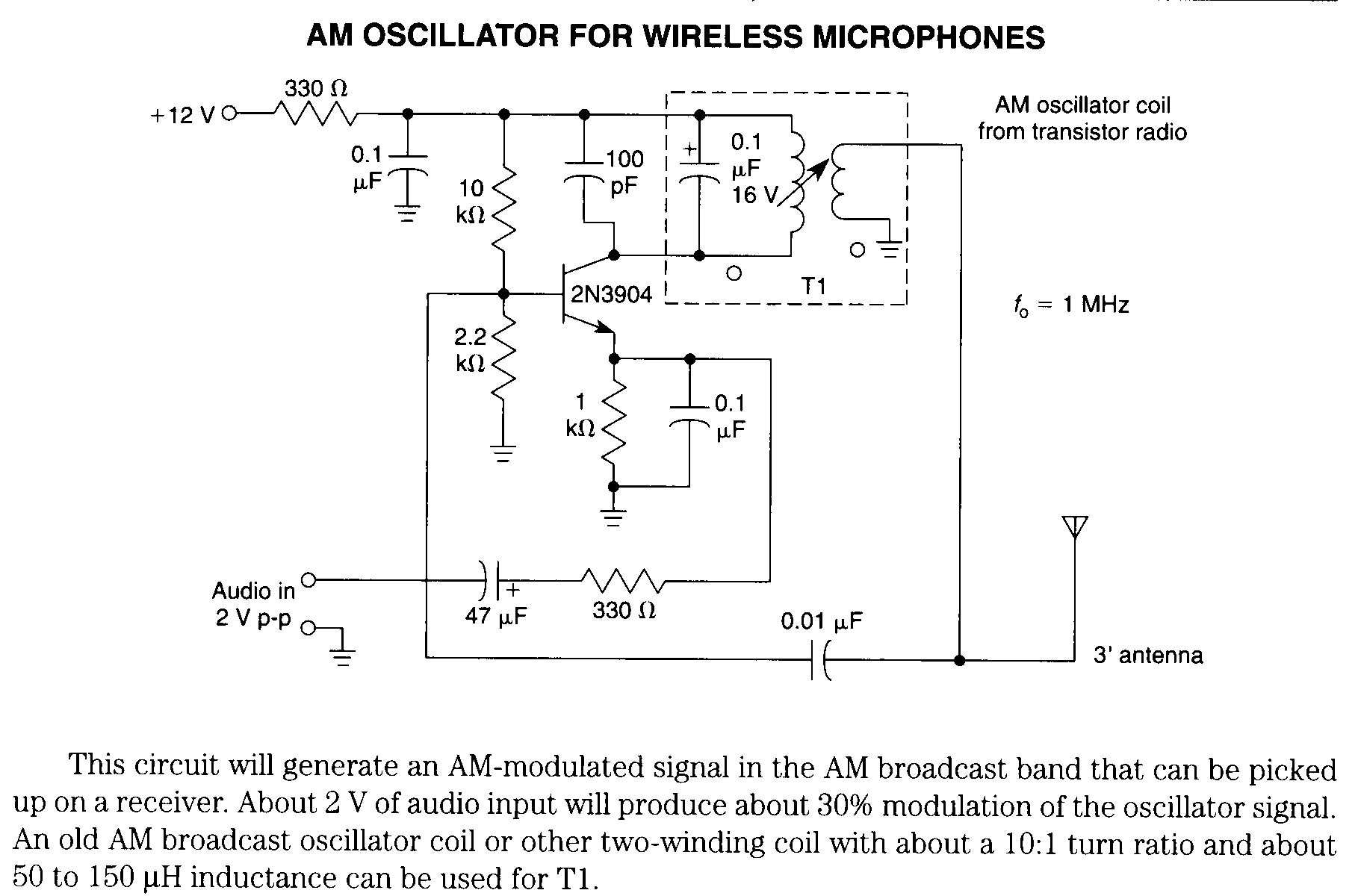 wireless microphone transmitter Signal_Processing Circuit Diagram