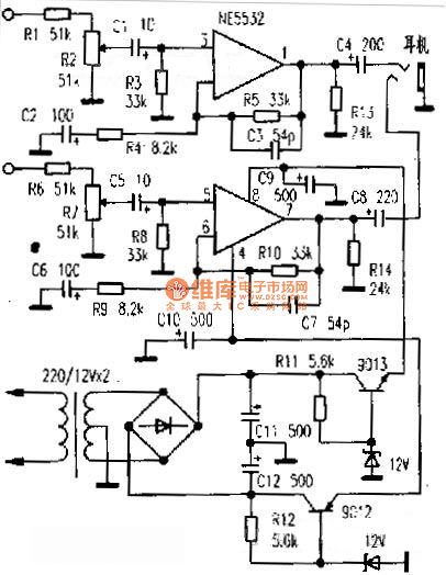 NE5532 ore radio amplifier circuit diagram - Tube_Amplifier - Audio