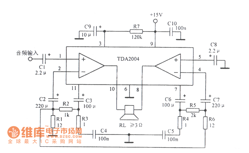 NIGURU.com: IC TDA2004R, Berisi Dua Buah Rangkaian Audio Power Amplifier Sekalig