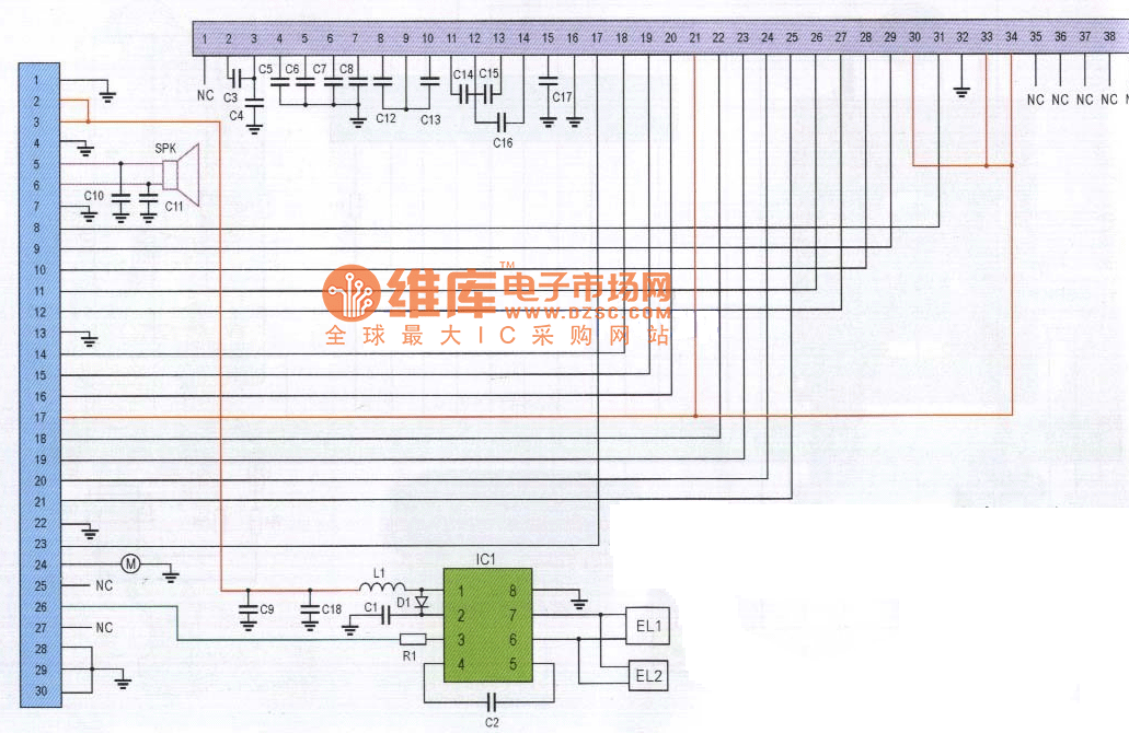 LG510 type mobile phone line circuit principle diagram Power_Supply