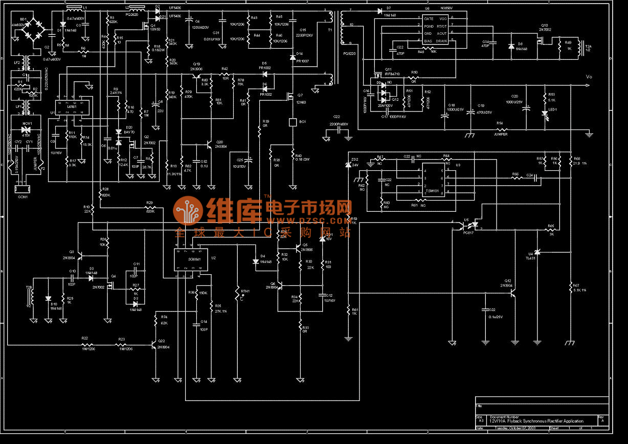 Synchronous Rectifier Circuit Diagram