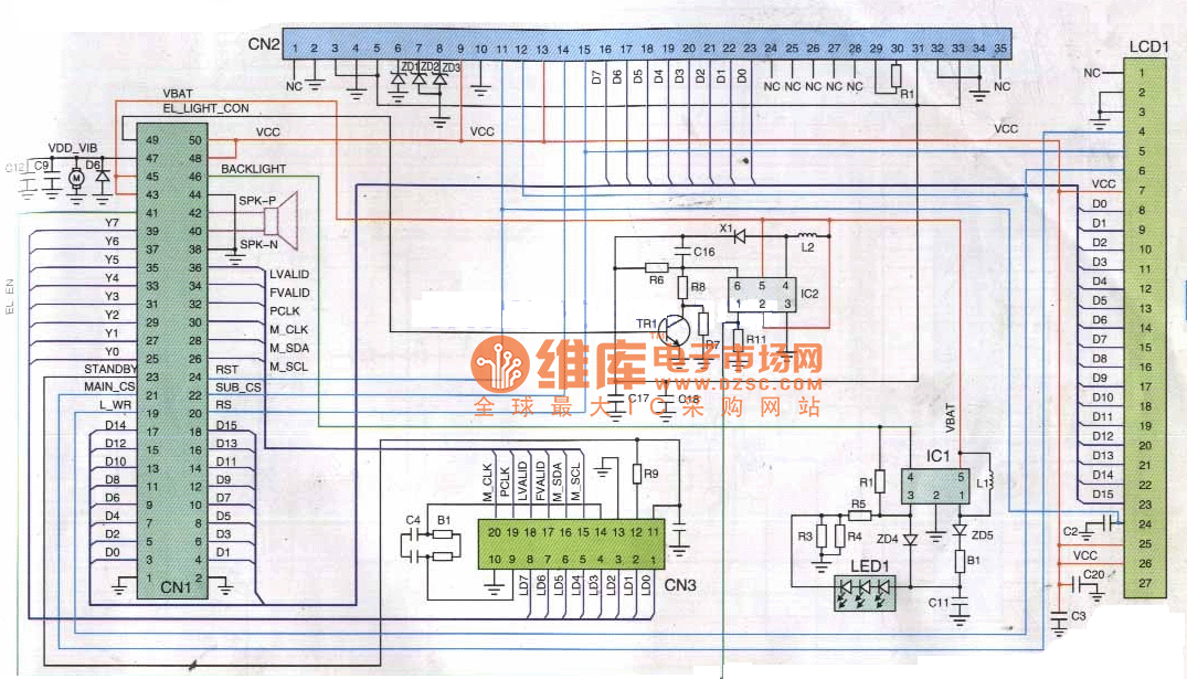 Samsung E700 type mobile phone line circuit principle diagram Power_Supply_Circuit Circuit