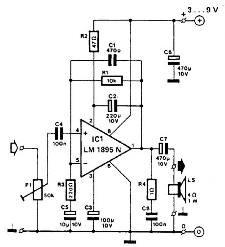 MINI_AMPLIFIER_USING_LM1895N