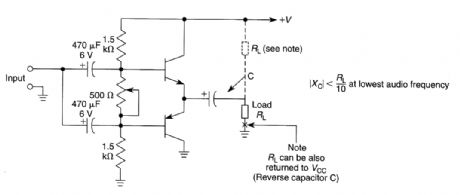 BASIC_COMPLEMENTARY_CLASS_AB_SINGLE_SUPPLY_AMPLIFIER