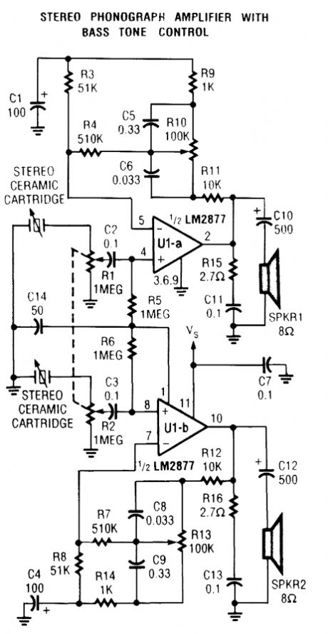 STEREO_PHONO_AMPLIFIER_WITH_BASS_TONE_CONTROL