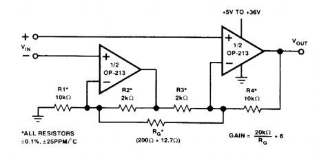 ULTRA_LOW_NOISE_SINGLE_SUPPLY_INSTRUMENTATION_AMPLIFIER