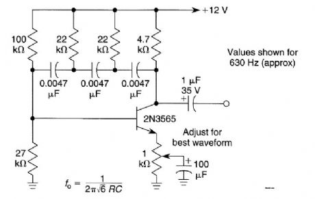 ONE_TRANSISTOR_PHASE_SHIFT_OSCILLATOR