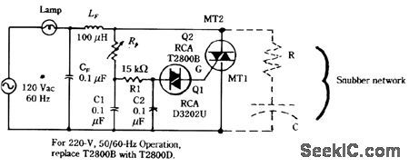 TRIAC_LAMP_DIMMER_CIRCUIT