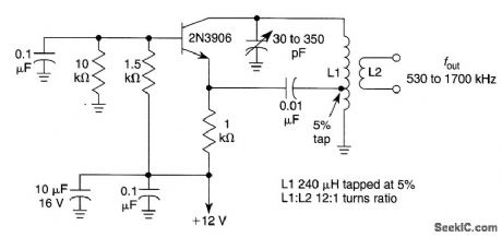 GROUNDED_BASE_TUNED_COLLECTOR_OSCILLATOR_FOR_AM_BROADCAST_BAND