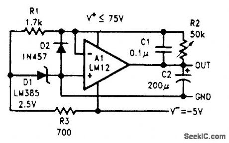 POSITIVE_REGULATO_WITH_o_TO_70_V_OUTPUT