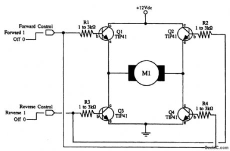 MOTOR_DIRECTION_CONTROL_USING_DISCRETE_TRANSISTORS