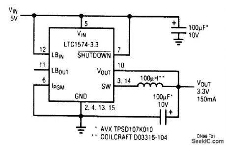 5_TO_33_V_SURFACE_MOUNT_SWITCHING_REGULATOR