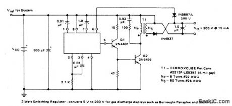 3_W_SWITCHING_REGULATOR_APPLICATION_CIRCUIT