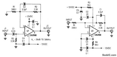 TWO_CA3100_WIDEBAND_OPERATIONAL_AMPLIFIERS