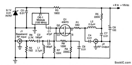RF_UPCONVERTER_FOR_TVRO_SUBCARRIER_RECEPTION