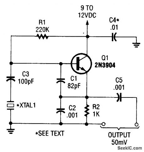 COLPITTS_1_to_20_MHz_CRYSTAL_OSCILLATOR