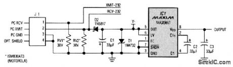5_V_SUPPLY_FROM_THREE_WIRE_RS232_PORT