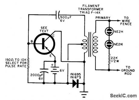 ELECTRIC FENCE CIRCUITS - ELECTRONICS TUTORIAL AND