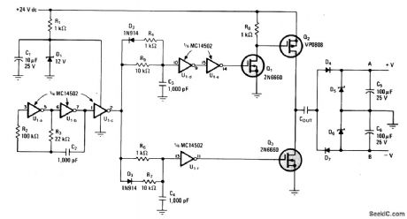 BIPOLAR_DC_DC_CONVERTER_REQUIRES_NO_INDUCTOR
