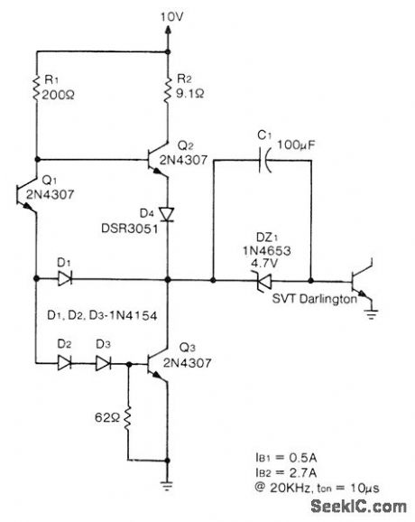 CAPACITOR_COUPLED_DRIVE_FOR_SWITCHING_TRANSISTOR
