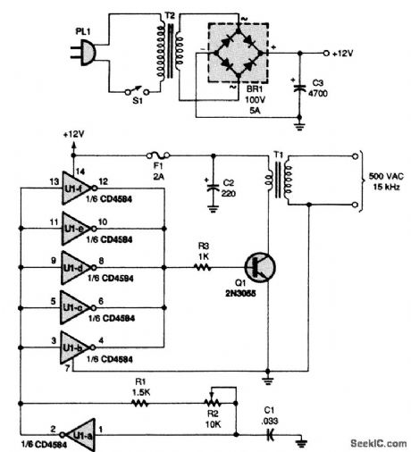 NEON_TUBE_HIGH_VOLTAGE_POWER_SUPPLY