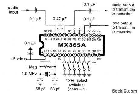 ONE_IC_TRANSMIT_TONE_ENCODER