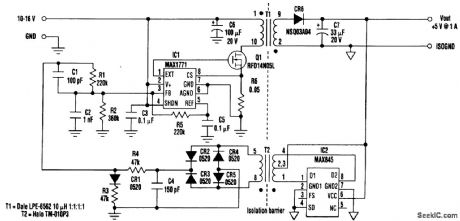 SWITCHING_REGULATOR_WITH_TRANSFORMER_ISOLATED_FEEDBACK - Power_Supply