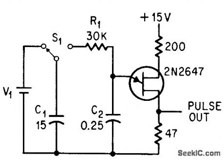 UNIJUNCTION_TRANSISTOR_GENERATES_DESIRED_NUMBER_OF_PULSES