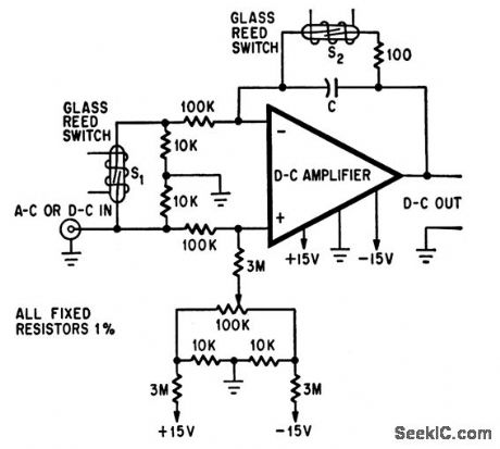 REED_SWITCH_CONTROLS_OPERATIONAL_AMPLIFIER