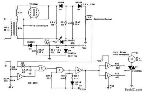 TGS_gas_smoke_detector_using_a_McMOS_gated_oscillator_for_triac_control