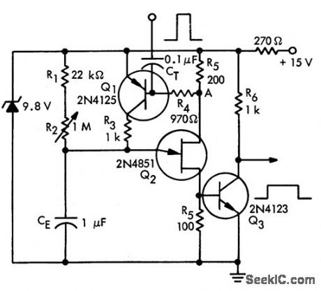 One_shot_multivibrator_using_a_UJT_1