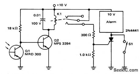 Light_relay_operated_SCR_alarm_circuit
