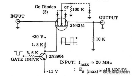 MOSFET_analog_switching_circuit_chopper_for_large_input_voltages