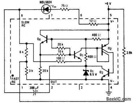 6_volt_flasher_using_an_LM3909_chip