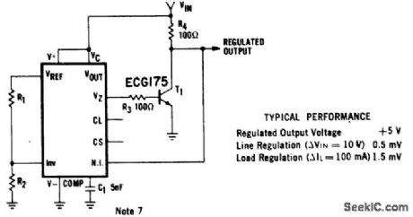 Shunt_regulator＋5_voltsusing_an_ECG915_or_ECG915D