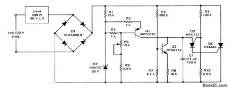 RMS_voltage_regulator_using_an_SCR_and_a_PUT