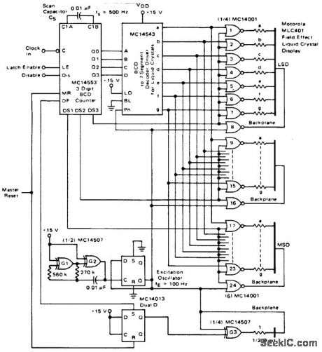 3_1_2_digit_multiplexed_MLC401_field_effect_LCD