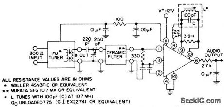 Complete_107_MHz_FM_IF_system_for_FM_broadcast_receivers_using_an_ECG788_16_pin_DIP