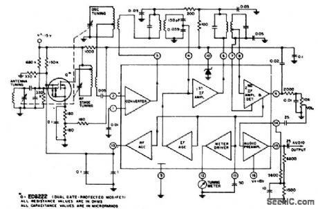 AM_broadcast_receiver_using_an_ECG787_16_pin_DIP