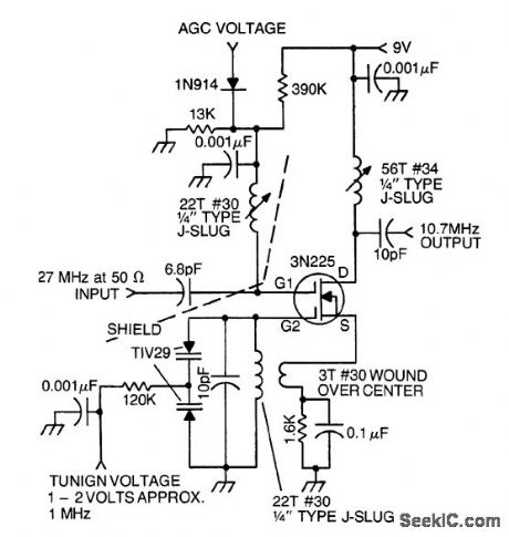 27_MHz_autodyne_tuner_using_a_3N225_dual_gate_MOSFET