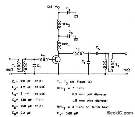 118_to_136_MHz_broadband_RF_amplifier_using_a_2N6083_bipolar_transistor