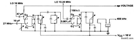 First_and_second_mixer_stages_for_a_27_MHz_CB_receiver